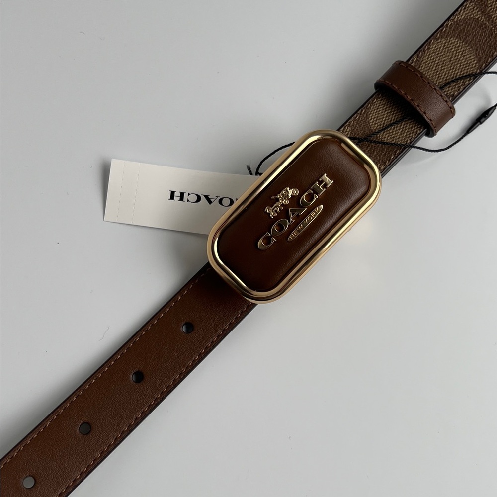 Coach Signature Buckle Cut To Size Morgan Belt - Picture 8 of 17